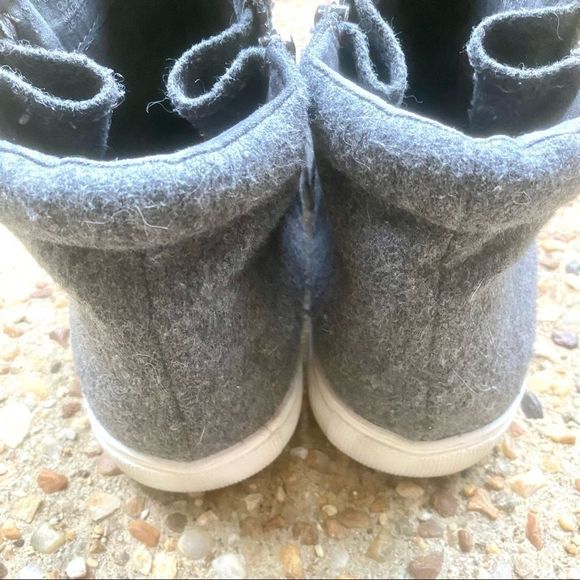 Kenneth Cole Keenan Gray Ankle Zipper Sneakers 6.5 - Picture 5 of 8